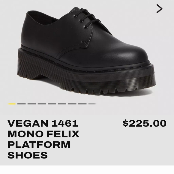 Dr. Martens Mono Felix Platforme Black Vegan Leather Shoes - Picture 8 of 8